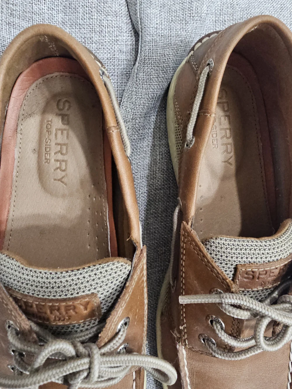 Sperry Men's Brown Leather Two-Eye Boat Shoes